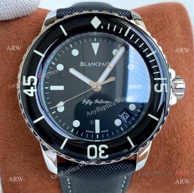 Best Copy Blancpain Fifty Fathoms Watch Black Bezel Citizen 8215